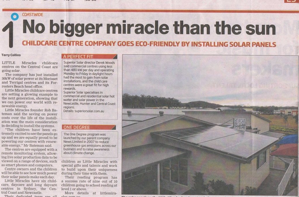 Little Miracles is going Solar!