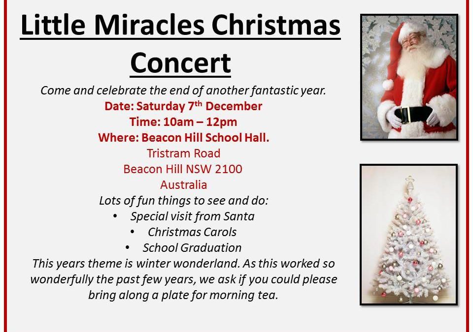Brookvale Christmas Concert – 7th December