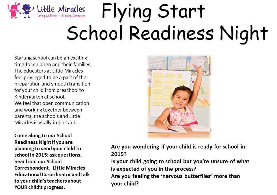 Flying Start School Readiness Night