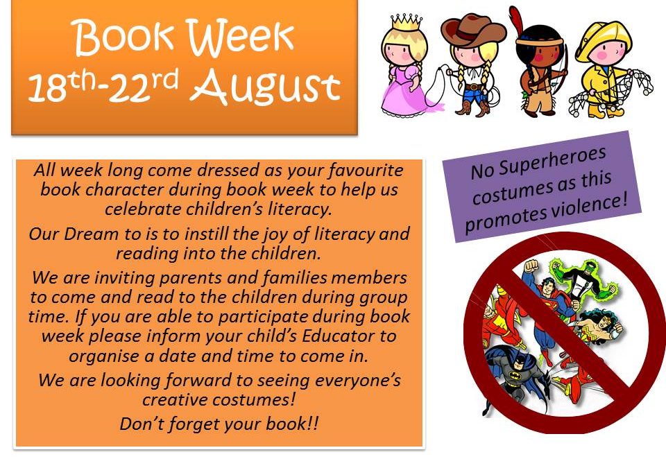 Book Week – August 18th-23rd