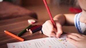 child with poor pencil grip